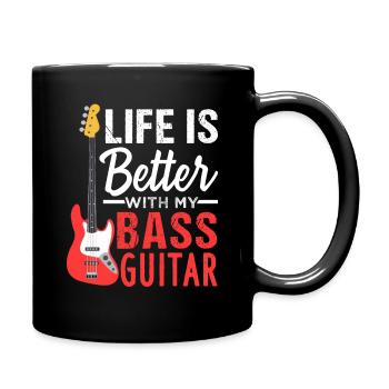 Basse guitare E-Basse Vie - Mug uni - noir - Droite