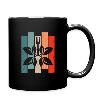 Militante des droits des animaux vegan vegan vintage vegan - Mug uni - noir - Droite