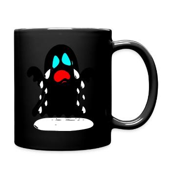 Geist Ghost Cartoon Comic - Tasse einfarbig - Schwarz - Rechts