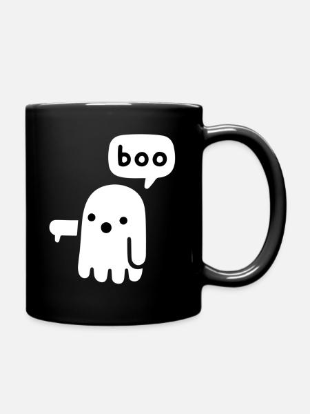 boo - Tasse einfarbig - Schwarz