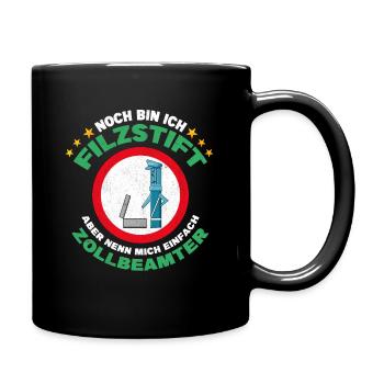 Customs customs officer training felt pen saying - Full Colour Mug - black - Right