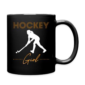 Hockey sur gazon fille cadeau de hockey sur gazon - Mug uni - noir - Droite