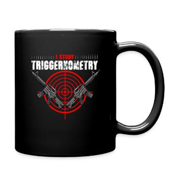I Study Triggernometry Shirt funny pro gun veteran - Tasse einfarbig - Schwarz - Rechts