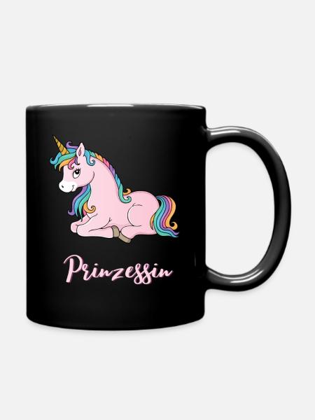 princess - Full Colour Mug - black
