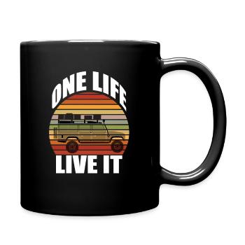 Defender Roof Tent Offroad 4x4 Travel Vehicle - Full Colour Mug - black - Right