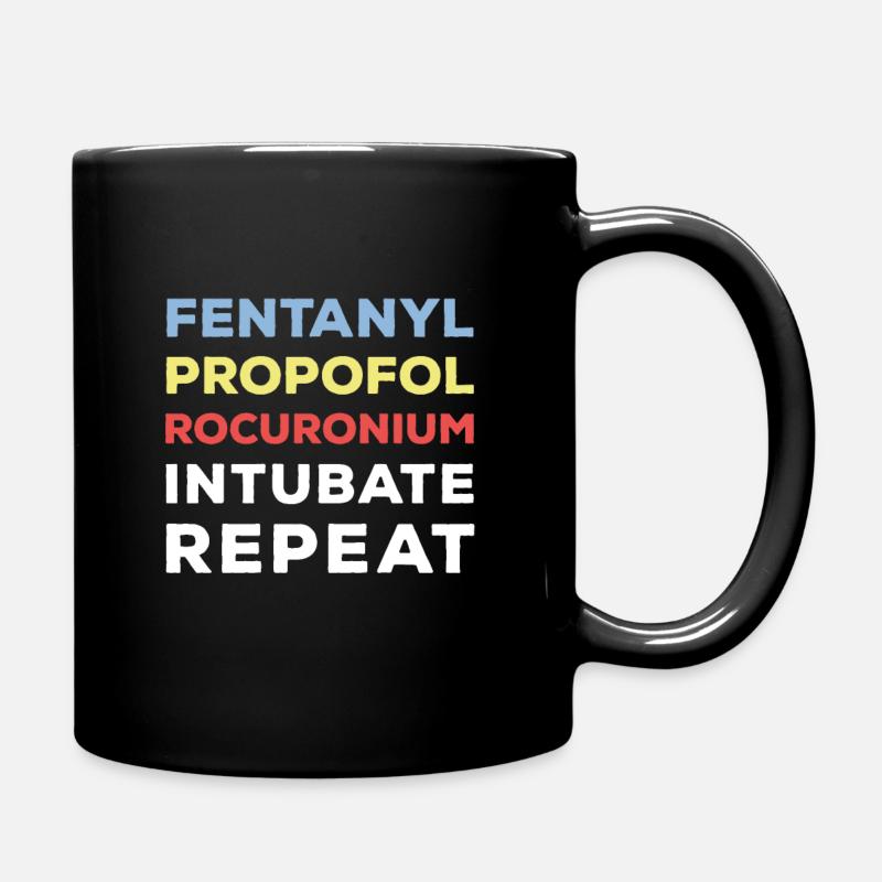 Fentanil Propofol Rocuronium Anestesia Anestesia - Tazza monocolore - nero