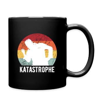 Old disaster funny saying vintage retro - Full Colour Mug - black - Right