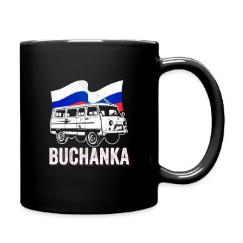 UAZ Buchanka Geländewagen Russland - Tasse einfarbig - Schwarz - Rechts