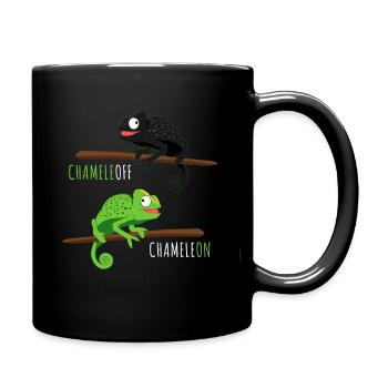 Chameleoff Chameleon Saying - Full Colour Mug - black - Right
