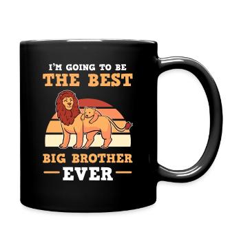 I'm Going To Be The Best Big Brother Ever For - Full Colour Mug - black - Right