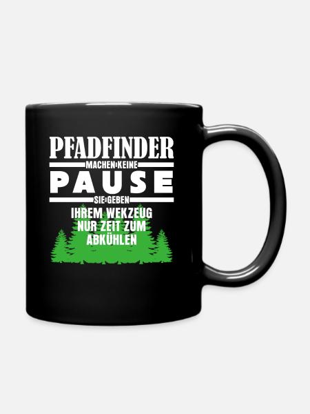 Scout Saying - No Pause - Full Colour Mug - black