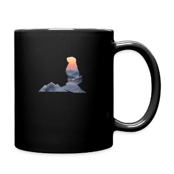 Marmot Mountains Alps Hiking Climbing Gift - Full Colour Mug - black - Right