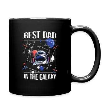 Best Dad in the Galaxy - Full Colour Mug - black - Right
