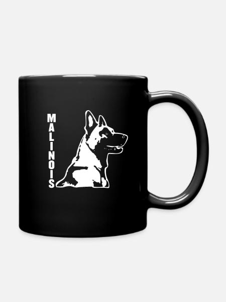 Malinois Design Für Hundeliebhaber Geschenkidee - Tasse einfarbig - Schwarz