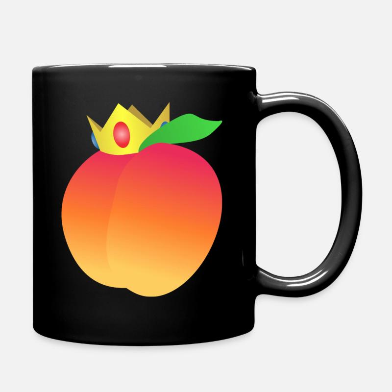 Prinzessin Pfirsich - Tasse einfarbig - Schwarz