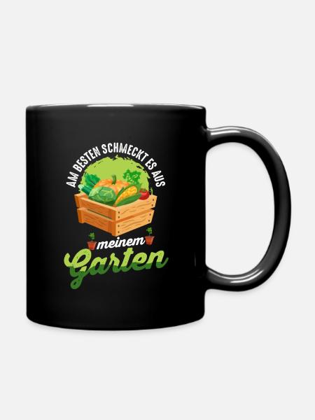 Gärtner Frühling Garten Bio Gemüse Lustig Geschenk - Tasse einfarbig - Schwarz