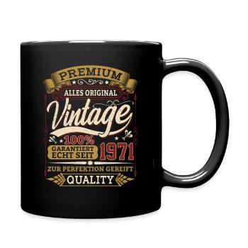 50 Years Birthday Shirt for 1971 Born - Full Colour Mug - black - Right
