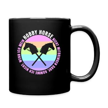 Hobby Horse Steckenpferd Rengain retro - Mug uni - noir - Droite