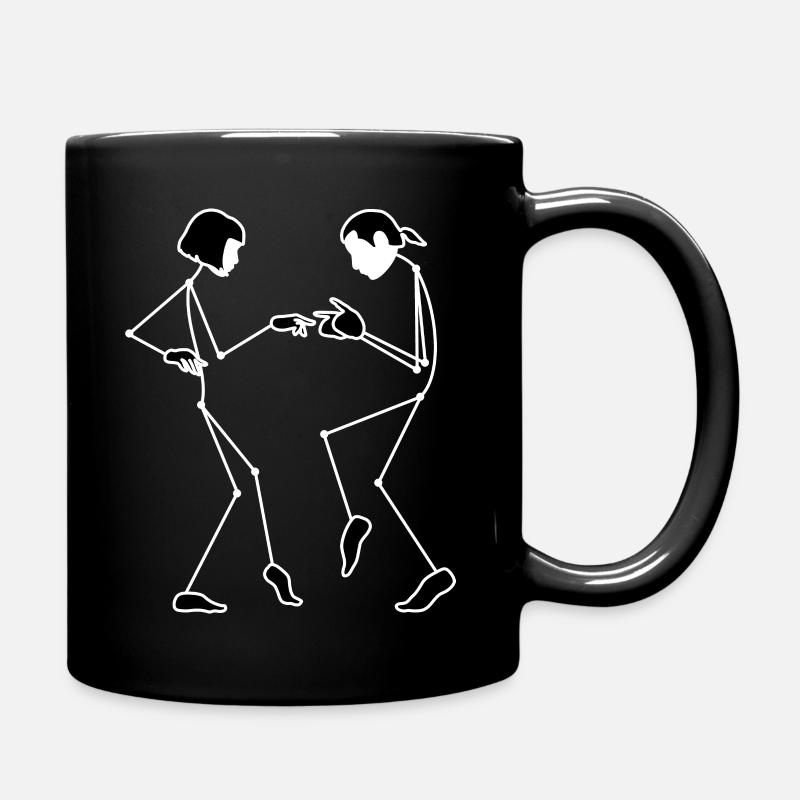 i want to dance - Mia and Vincent - Full Colour Mug - black
