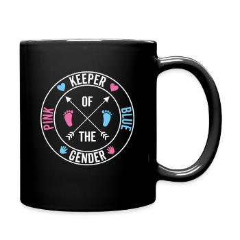 Keeper Of The Gender - Gender Reveal Pink or Blue - Mug uni - noir - Droite