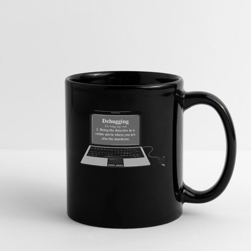 Lustiges Computer Debugging Programmierer Design Tasse einfarbig
