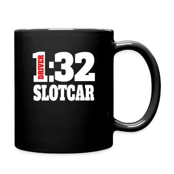 RC Auto Modellflugzeug Slotcar Modellfahrzeug - Tasse einfarbig - Schwarz - Rechts