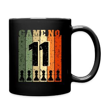 11 years old chess player - Full Colour Mug - black - Right
