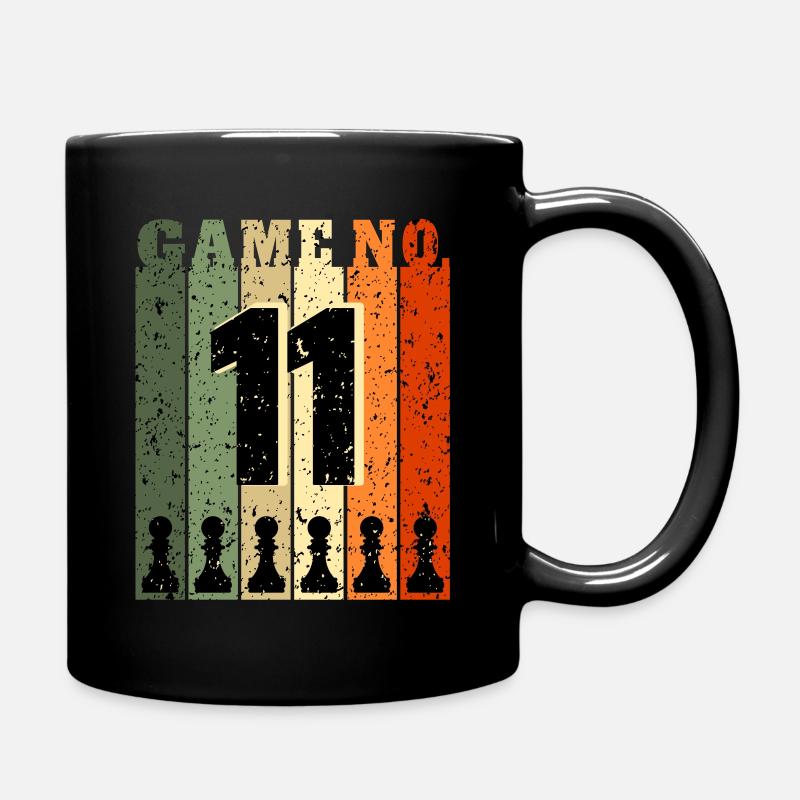 11 years old chess player - Full Colour Mug - black