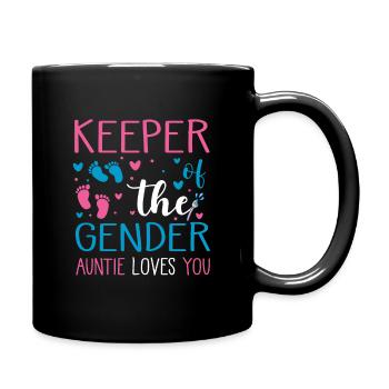 Keeper Of The Gender Pink Or Blue Design for a - Full Colour Mug - black - Right
