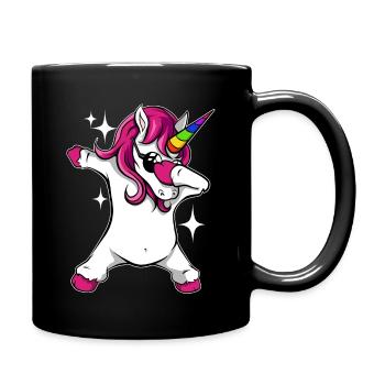 Dabbing Unicorn. Licorne. Les filles. Dab Dance - Mug uni - noir - Droite