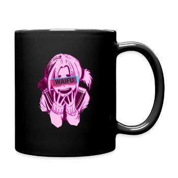Manga Shirt Anime for Girls Waifu - Full Colour Mug - black - Right