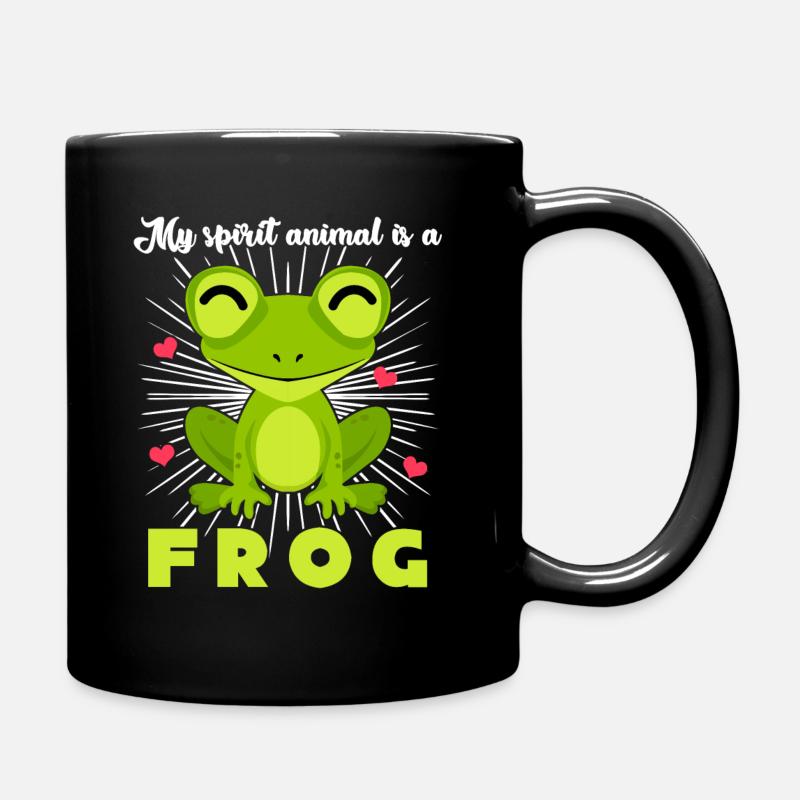 Frog Frogs - Full Colour Mug - black