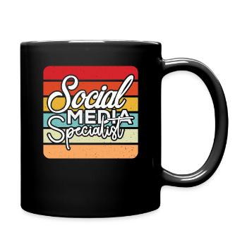 Gifts for Social Media Specialists - Full Colour Mug - black - Right