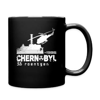 Tschernobyl TShirt 1986 3.6 Roentgen Soviet UdSSR - Tasse einfarbig - Schwarz - Rechts