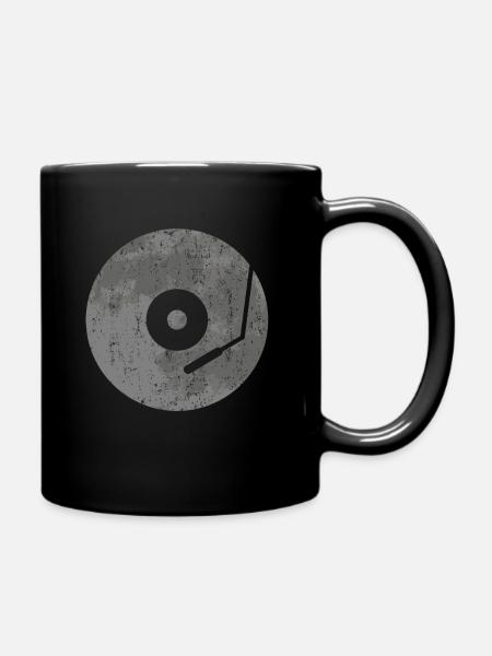 Disques de disques cadeau - Mug uni - noir