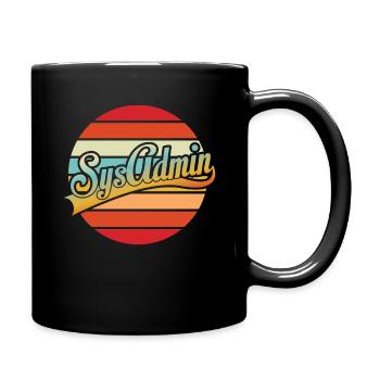 System Administrator Gift Ideas - Full Colour Mug - black - Right