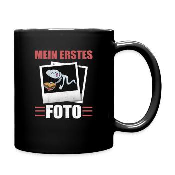Döner Fan Fotograf ERSTES FOTO Spermium Sperma - Tasse einfarbig - Schwarz - Rechts