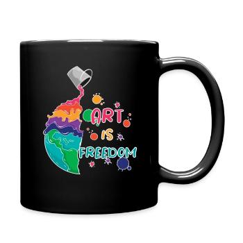 Artist - Art is Freedom - Full Colour Mug - black - Right