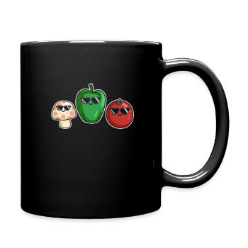 Veggies Sunglasses Gardening Vegetables - Mug uni - noir - Droite