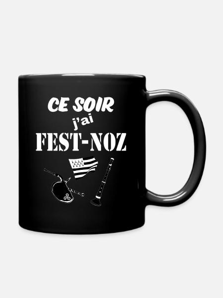 Bretagne fest noz - Mug uni - noir