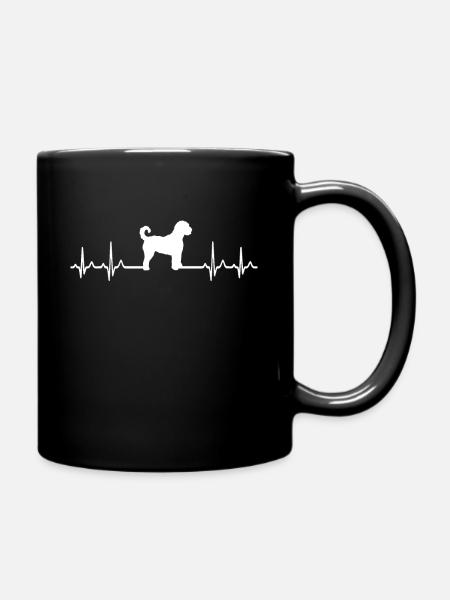 Lustiges Hunde Doodle Mom - Goldendoodle Geschenk - Tasse einfarbig - Schwarz