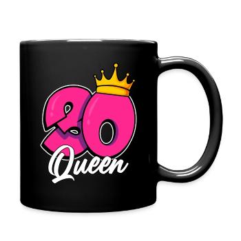 30th Birthday 30 Queen Birthday 30 Years - Full Colour Mug - black - Right