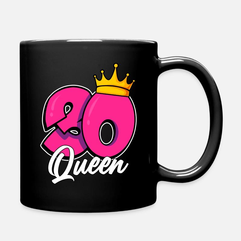 30. Geburtstag 30 Queen Birthday 30 Jahre - Tasse einfarbig - Schwarz