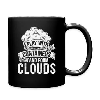 Drôle de citation de DevOps - Mug uni - noir - Droite