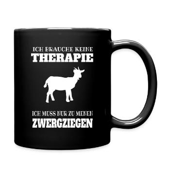 Zwergziegen Zwergziege Landwirt Und Ziegenzüchter - Tasse einfarbig - Schwarz - Rechts