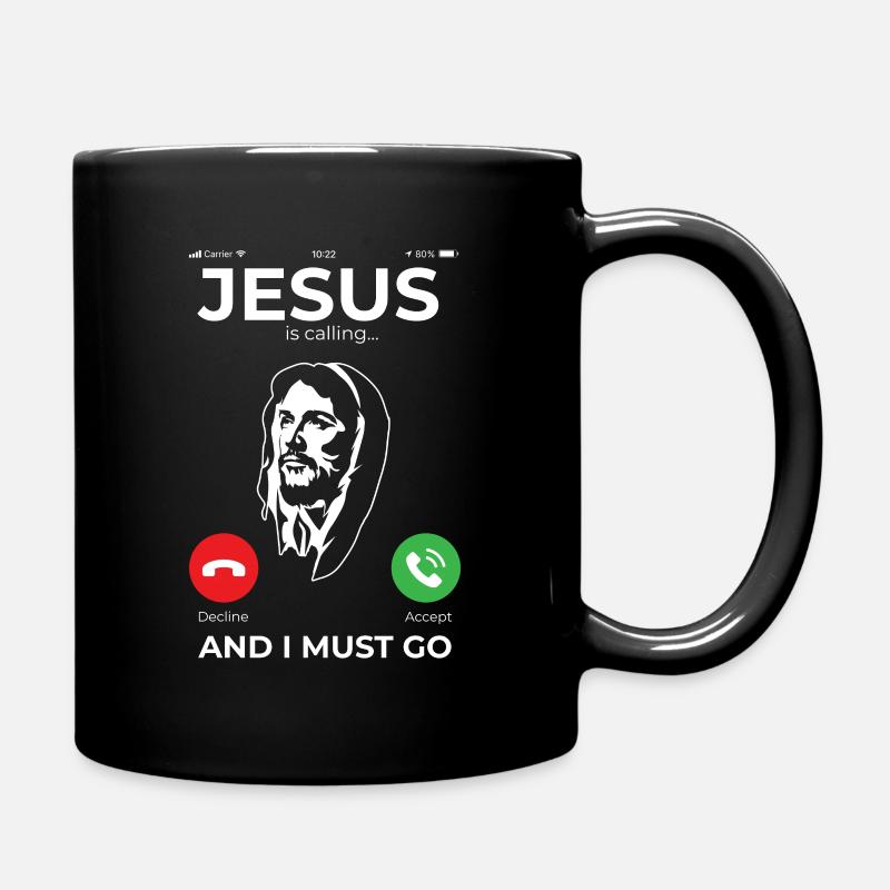 Jésus Cadeau chrétien catholique - Mug uni - noir