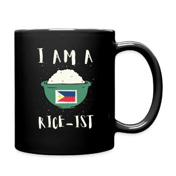 Phillipino Filipino Rice Lover Pinoy Foodie - Tasse einfarbig - Schwarz - Rechts