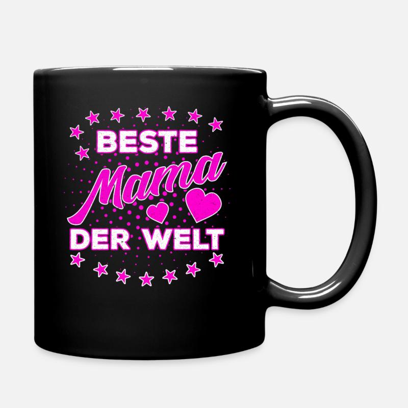 Für die beste Mama der Welt Muttertag Geschenk - Tasse einfarbig - Schwarz