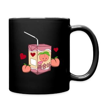 Peach Shake Kawaii Japon & Korea K-Pop Retro 90 - Mug uni - noir - Droite