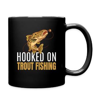 Pêche à la mouche Truite Pêche Pêche à la truite - Mug uni - noir - Droite
